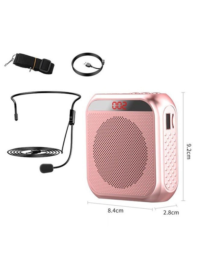 Portable Rechargeable Voice Amplifier with Wired Microphone Headset - Image 1