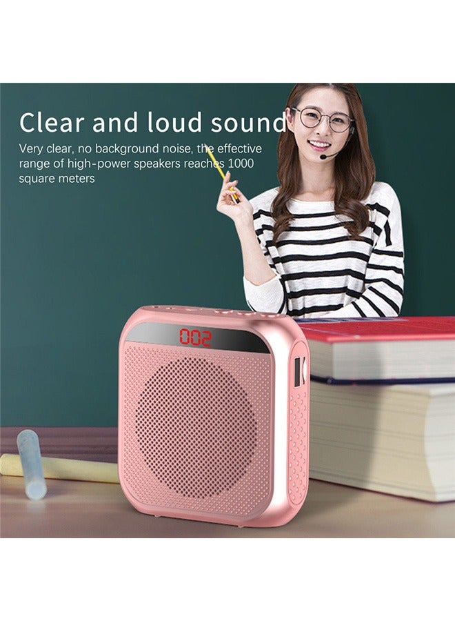 Portable Rechargeable Voice Amplifier with Wired Microphone Headset - Image 3