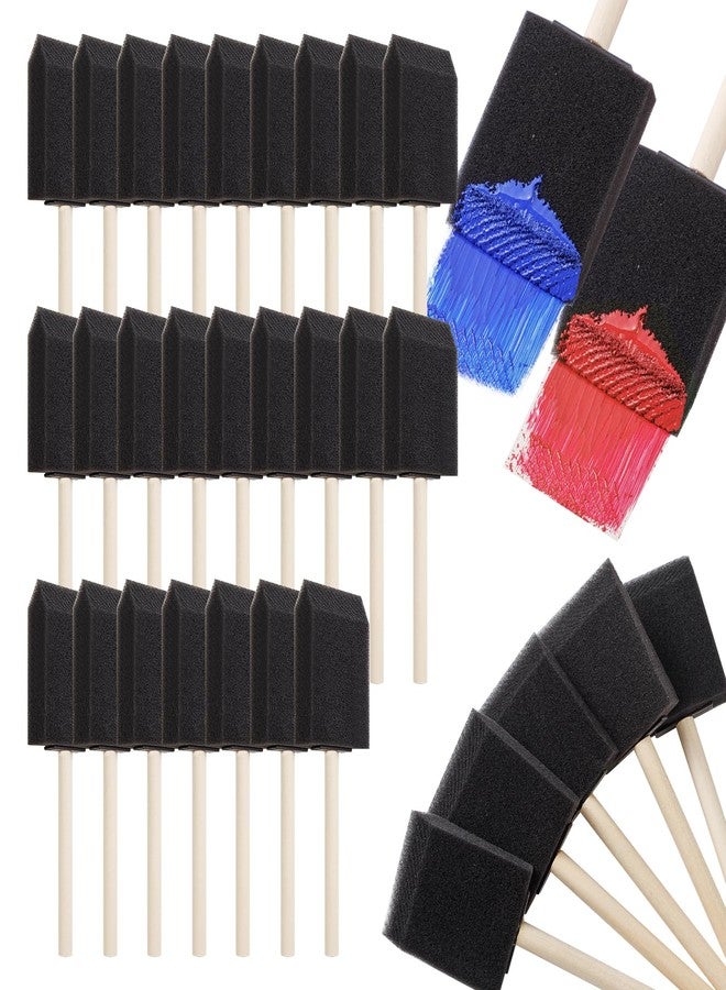 REDOVANT 120 Pcs Foam Paint Brushes, 2 Inch Foam Brush for Painting, Bulk Sponge Brushes with Wood Handles, Art Paintbrushes Set for Staining, Varnishing, Finishing, Touchup and DIY Craft Projects - Image 1