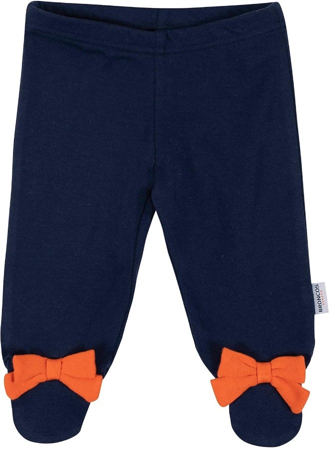 Gerber NFL Baby Girls 3 Pack Bodysuit Footed Pant and Cap Set  - Image 3