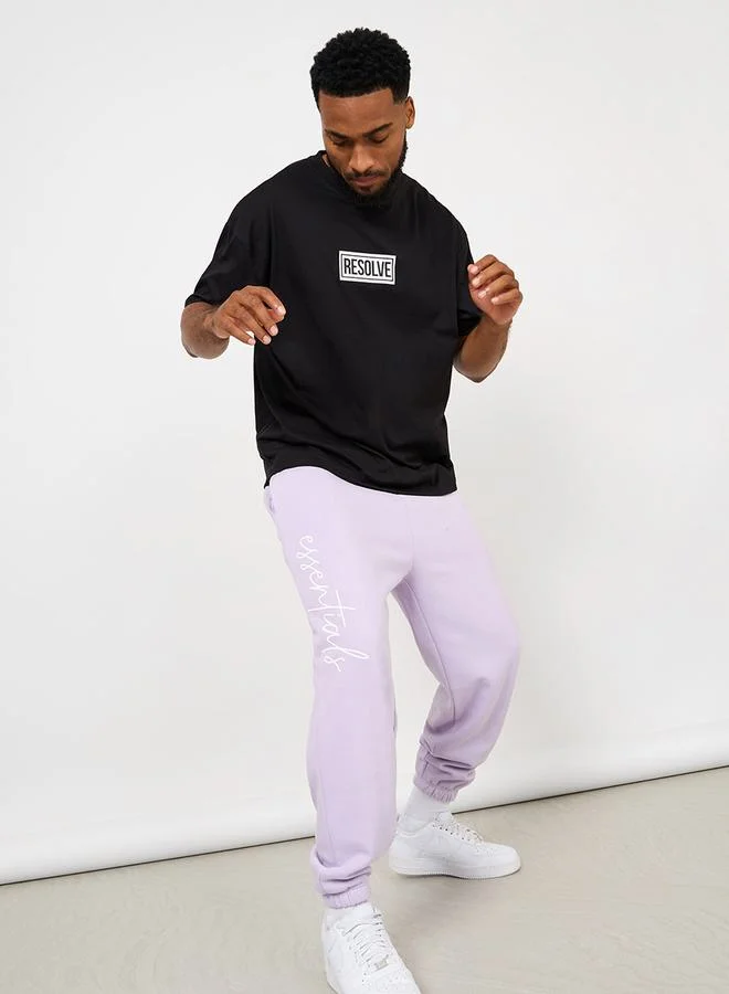Styli Oversized Resolve Print Detail T-shirt