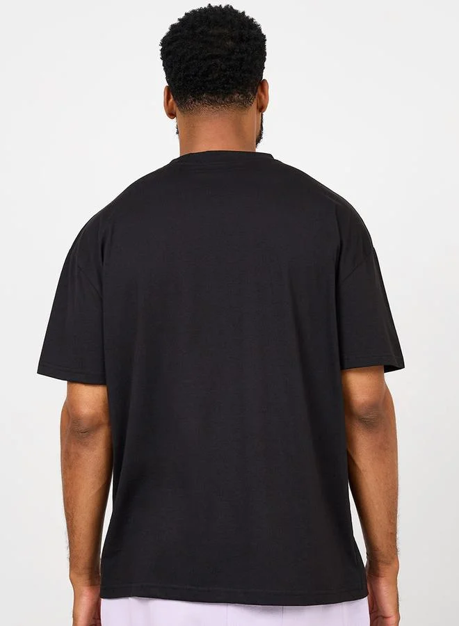 Styli Oversized Resolve Print Detail T-shirt