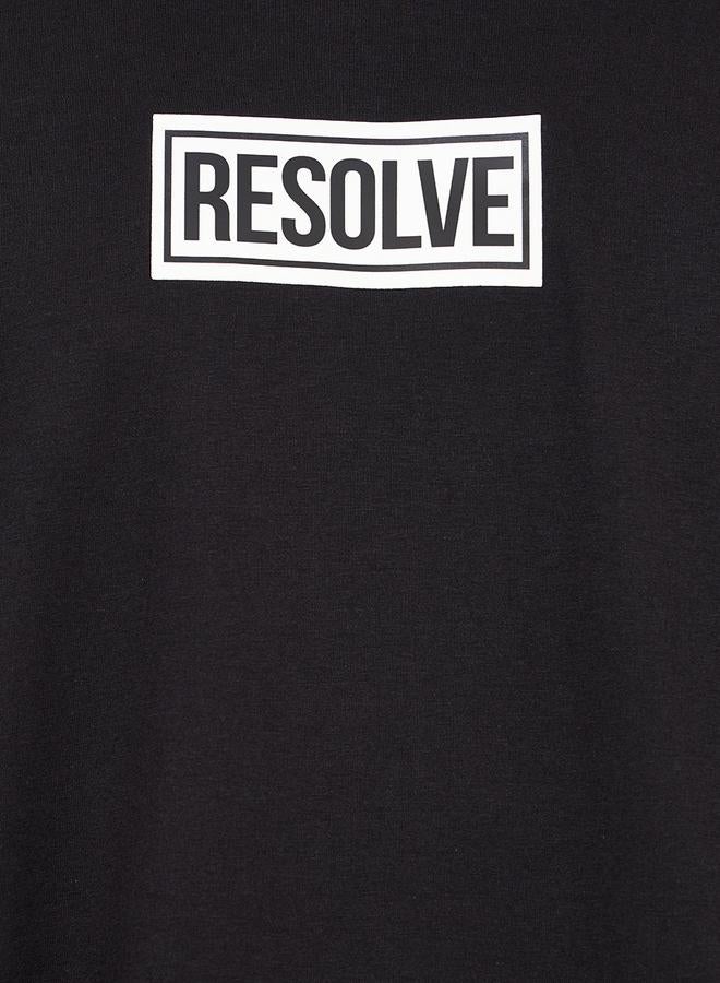 Styli Oversized Resolve Print Detail T-shirt  - Image 3