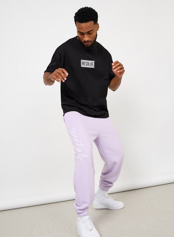 Styli Oversized Slogan Print Detail T-Shirt - Image 2