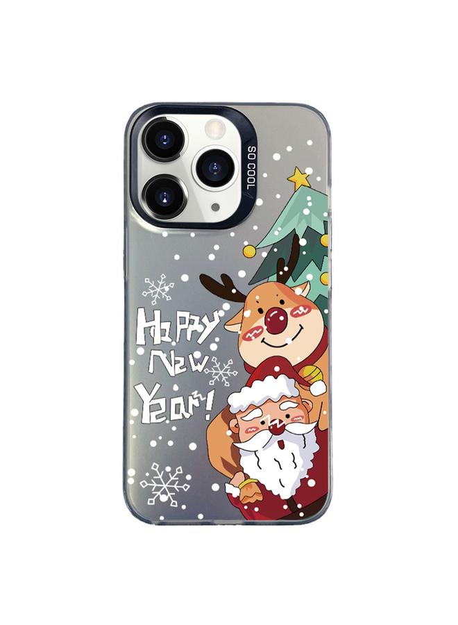S-TOP Case For iPhone 11 Pro Christmas Series PC Full Coverage Pattern Phone Case - Image 1