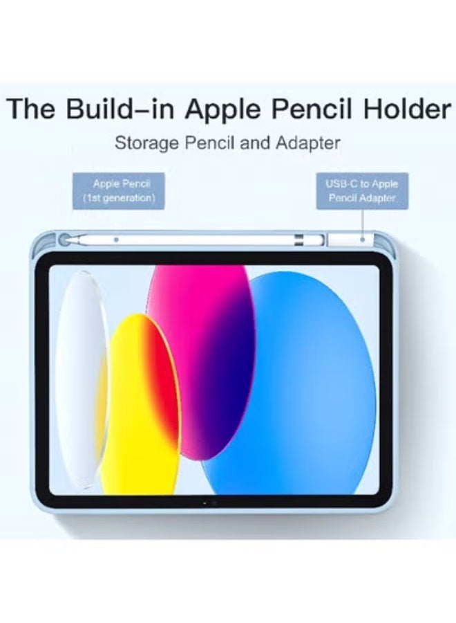 JMD iPad 10.9 Case 10th Generation (2022) / iPad 11th Gen A16 (2025) – Slim Magnetic Trifold Stand Cover with Pencil Holder, Auto Sleep/Wake, Shockproof Lightweight Protection - Image 2