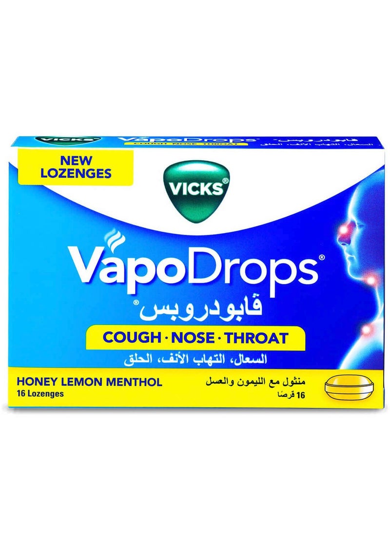 فكس فيكس فابودربس منثول مع الليمون والعسل 16 قرص - Image 1