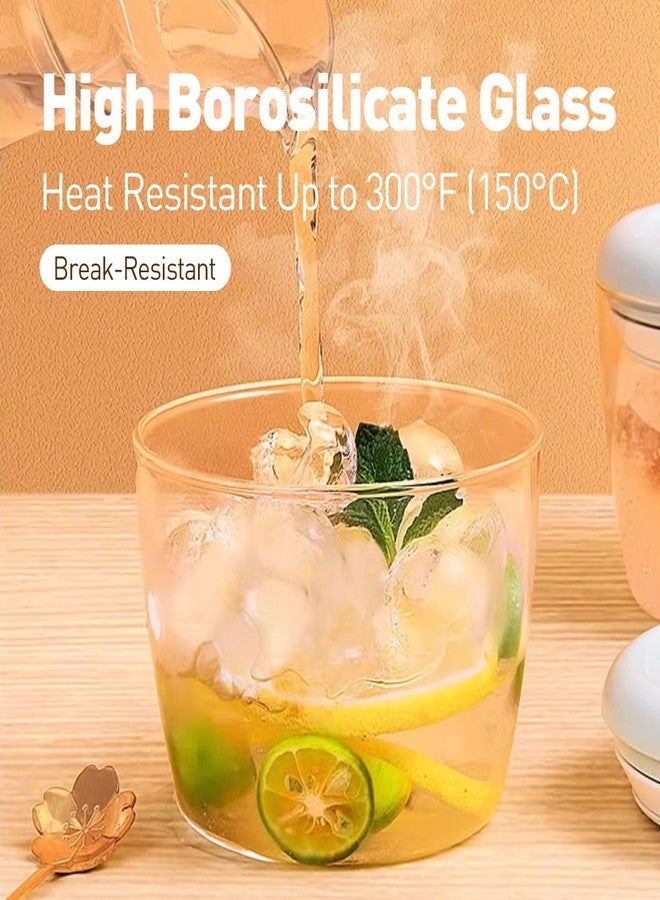 Ankou Glass Meal Prep Containers Overnight Oats Containers with Pop Lids,Airtight Food Storage Containers Reusable, Glass Bowl Wide Mouth Jars for Cereal Fruit Milk Salad Yogurt 4-Piece set 14oz 400ml - Image 3