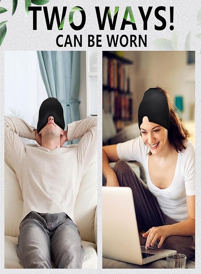 BKQPTL Migraine & Headache Relief Cap | Reusable Cold-Hot Relaxing Thermax Therapy Cap for Men/Women | Gel Ice Hot Head Wrap for Migraine,Tension Headache, Sinus Stress,Puffy Eyes (Multicolour) - Image 5
