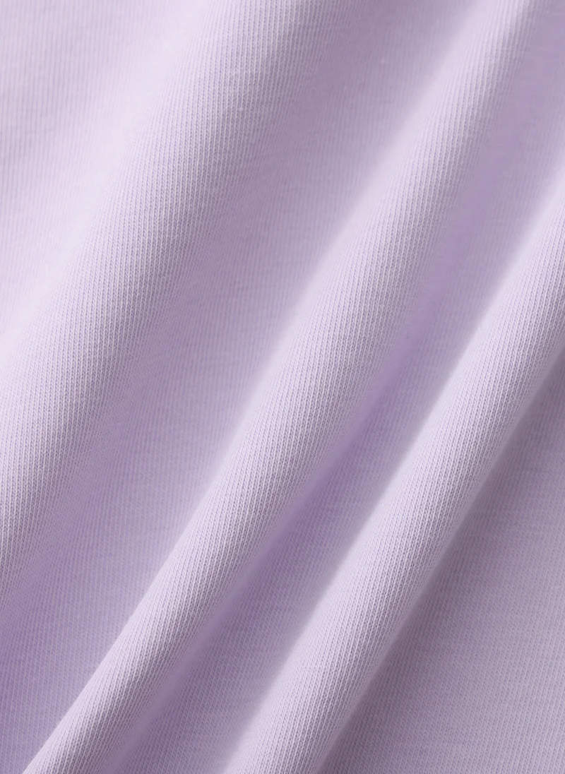 Balabala Purple Kids Girls Round v-neck short-sleeved T-shirt for Women | Best Price UAE