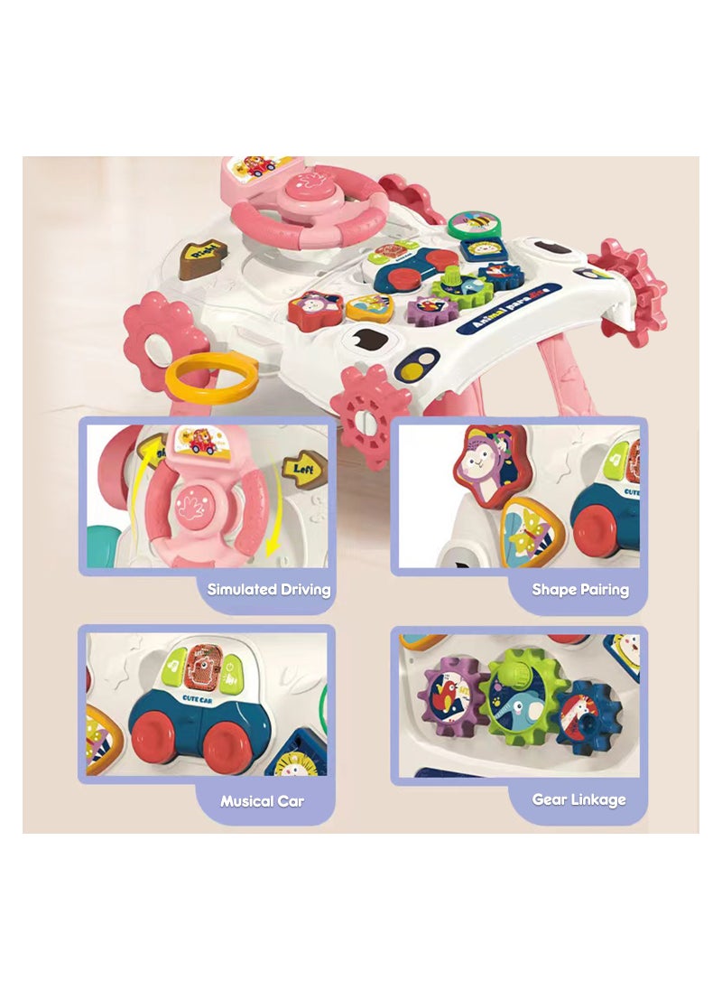 3-In-1 Baby Walker, Learning Table Mode, Game Panel Mode with Musical keyboard - Pink - pzsku/Z071C99E4347EAD355038Z/45/_/1699614832/ff49a14f-598e-402b-8c11-86e370f3599b