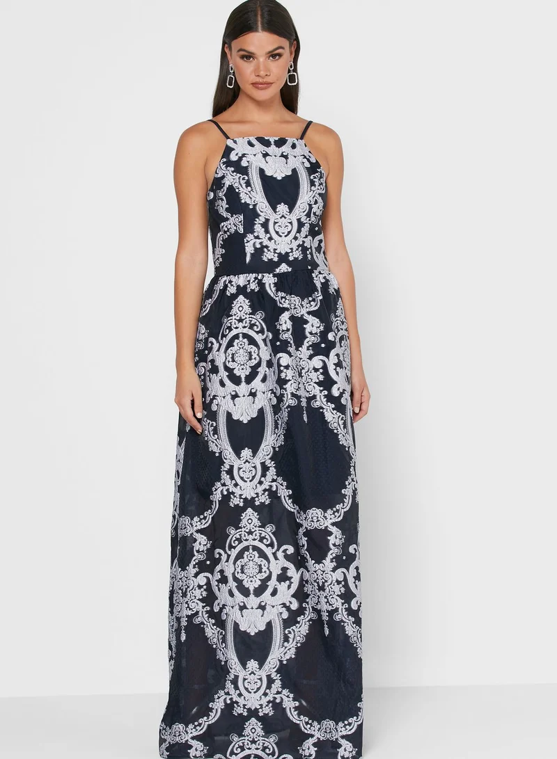 Chi-Chi London Belle Lace Detail Shift Dress