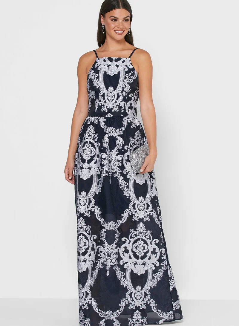 Chi-Chi London Belle Lace Detail Shift Dress