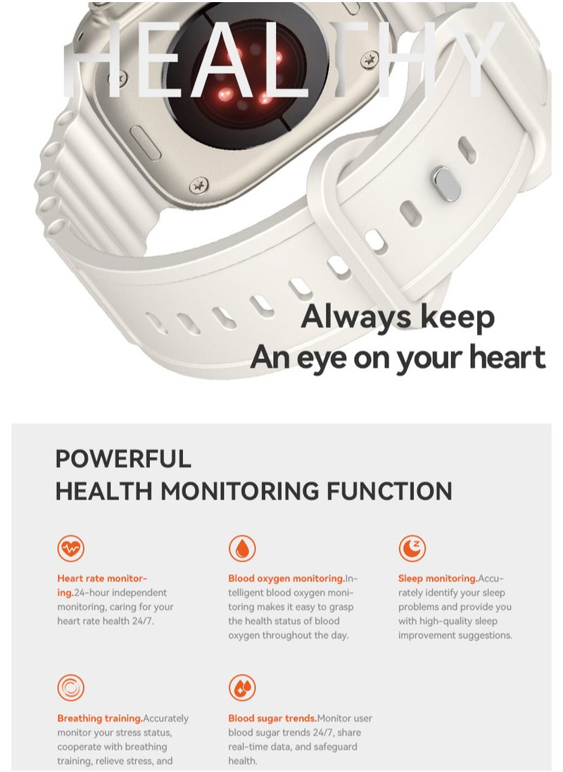 HW - All New HW9 ULTRA MAX SmartWatch Series 8 With A Full Screen Wireless Charging, Supports GPS With An Extra Bracelet, Size Of 2.2 Inch - BLACK - Image 1