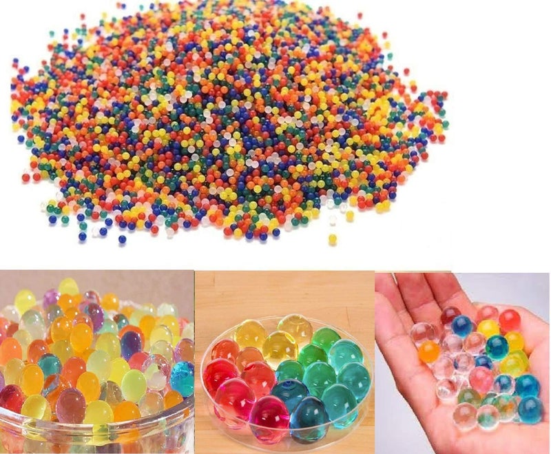 Firstly Firstly Traders Crystal Soil Water Pearls Growing Jelly Water Balls Multicolour Pack of 3 Ounces  - Image 1