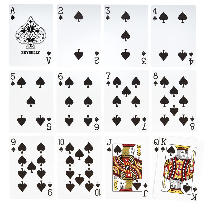 Brybelly Rummy Card Game Kit - Classic Family Melding Game for 2-6 Players - Two Plastic-Coated Poker-Size, Standard Index Decks of 54 Cards + 25 Tear-Away Score Pads + Full Instructions for Gin Rummy - Image 2