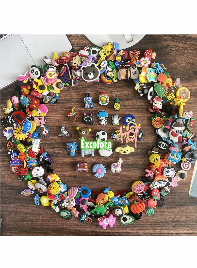 Excefore Shoe Decoration Charms 100 Pcs Random Croc Charm Jibbitz for Crocs Accessories - Image 3