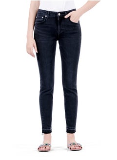 Web Denim Web Denim Women's Stretch Skinny Jeans - Mid Rise Slim Fit Comfort Denim Pants with Open Hem  - Image 2