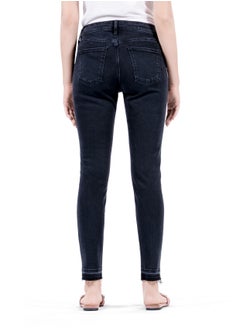 Web Denim Web Denim Women's Stretch Skinny Jeans - Mid Rise Slim Fit Comfort Denim Pants with Open Hem  - Image 3