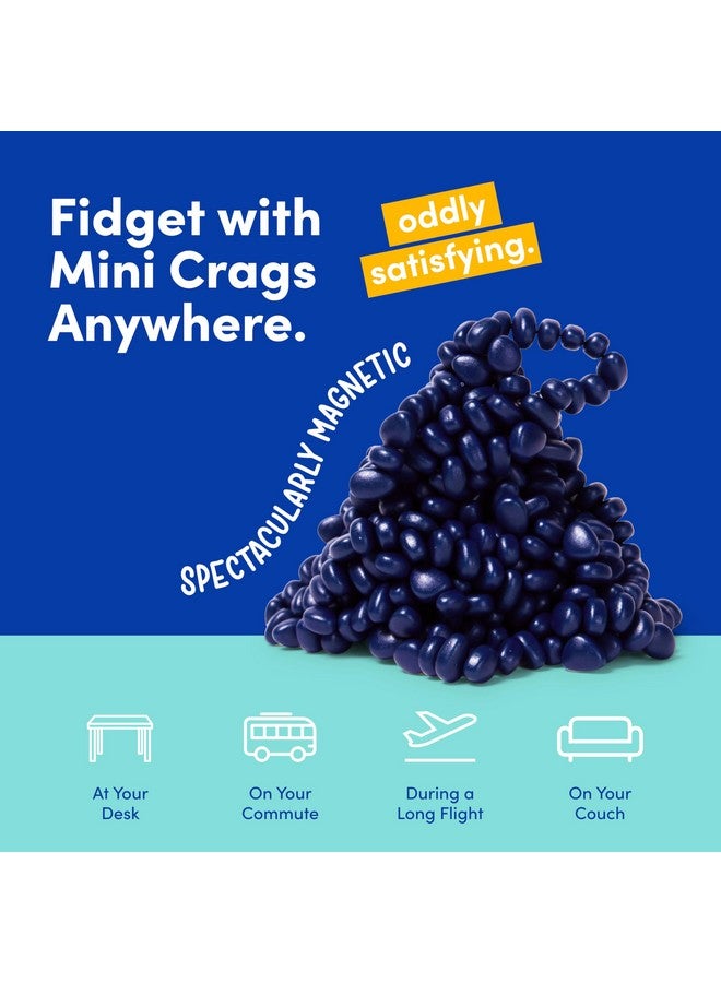 Speks Crags Ferrite Putty, 150+ Ferrite Stones In A Tin, Fidget Toy For Adults & Teens 14+, Desk Toy For Office, Holiday Stocking Stuffer, Stress Relief Present | Matte Indigo, Small - Image 5