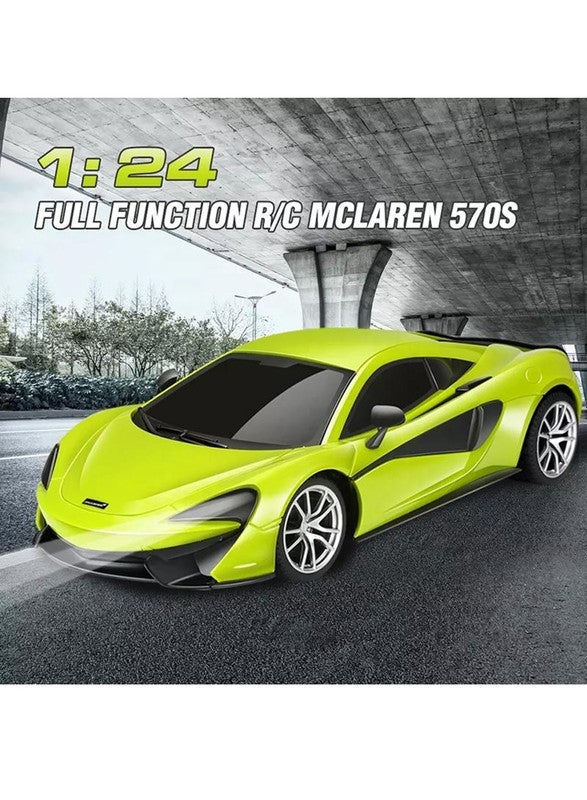 gearbox Kool Speed 1:24 R/C Mclaren 570S Remote Control Sports Car Toys For Kids  3 Years+ (Yellow) - Image 2