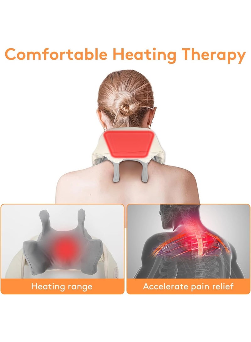 Electric 5D Neck and Back Massager with Heating Technology - Wearable Deep Tissue Massage Machine for Body Aches & Pain Relief - Professional Therapy for Cervical, Shoulders, Waist & Legs - Image 4