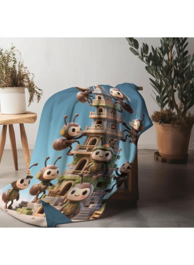 general Baby and children's cartoon flannel thin blanket (warm and comfortable, suitable for sleep, game use) 70cm*100cm - Image 4