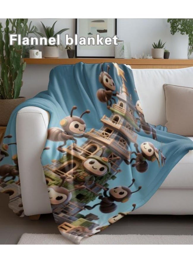 general Baby and children's cartoon flannel thin blanket (warm and comfortable, suitable for sleep, game use) 70cm*100cm - Image 5
