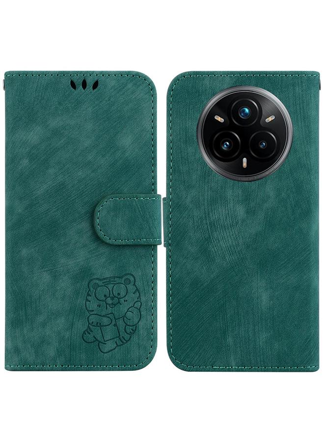اس-توب جراب هاتف Realme 14 Pro+ من الجلد المنقوش بنقشة نمر صغير - Image 1