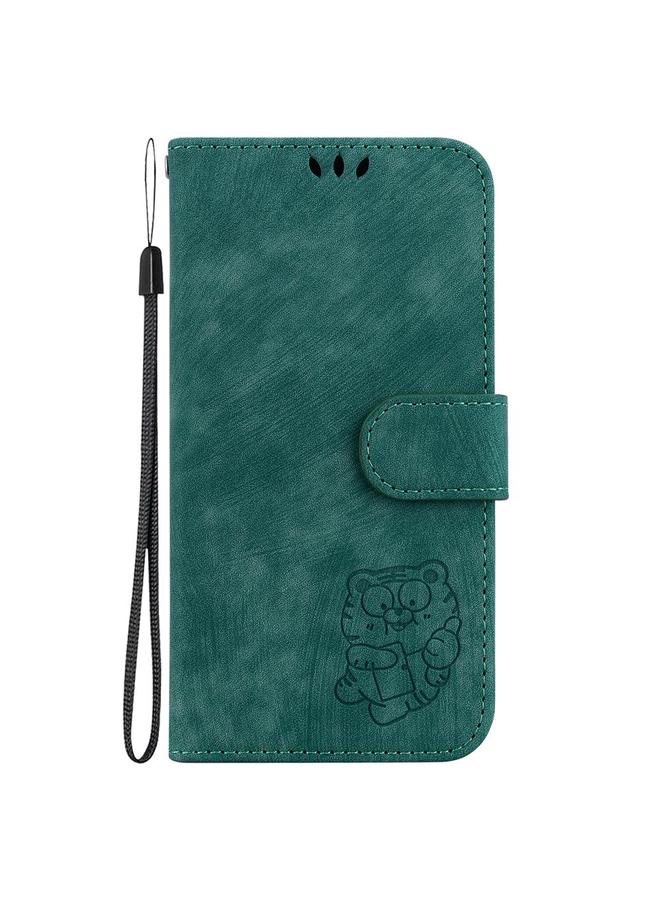 اس-توب جراب هاتف Realme 14 Pro+ من الجلد المنقوش بنقشة نمر صغير - Image 3