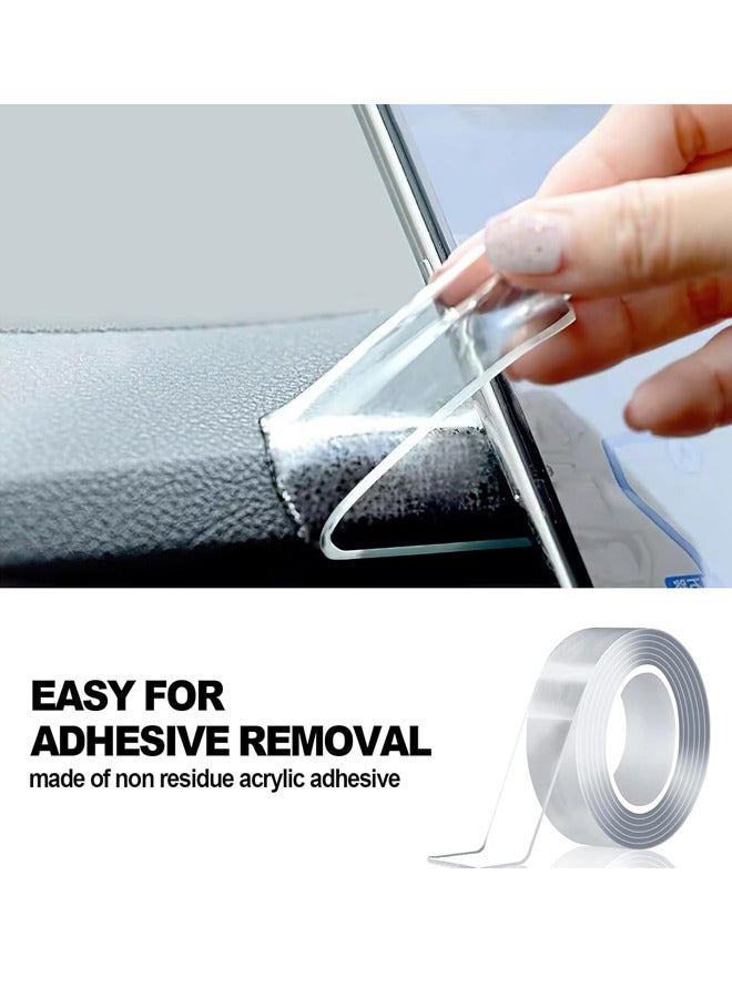 Nano Double Sided Tape Heavy Duty, 9.85FT Multipurpose Strong Mounting Tape, Extra Large Nano Double Sided Adhesive Mounting Tape,Clear  Tough Sticky Poster Wall Tape,Multipurpose Tape Picture Hangi - Image 5