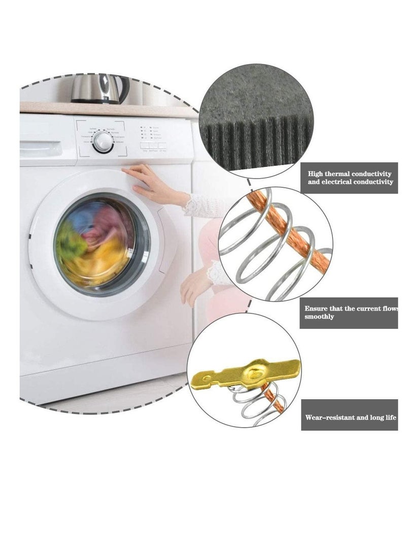 Carbon Brush Motor, 2 Pcs Laminated Brushes, Replacement Electric Motor Power Tool Part, Compatible with Bosch Siemens Washer 00154740/154740 Series 36 x 12 5 mm  - Image 5