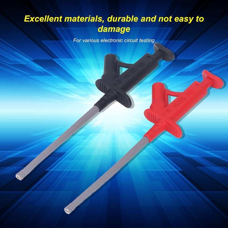 Flexible Test Hook Multimeter Electrical Testing Grabber Hook with 4MM, Brass and Plastic Construction - High Conductivity, Stable Operation, Ideal for Circuit and Voltage Testi - Image 5
