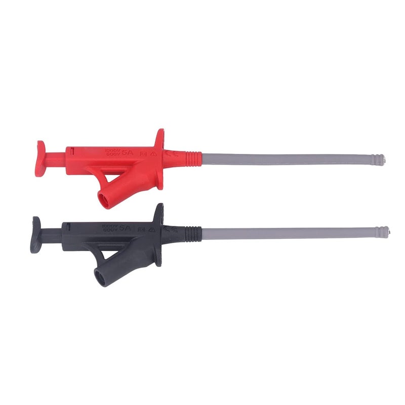 Flexible Test Hook Multimeter Electrical Testing Grabber Hook with 4MM, Brass and Plastic Construction - High Conductivity, Stable Operation, Ideal for Circuit and Voltage Testi - Image 4