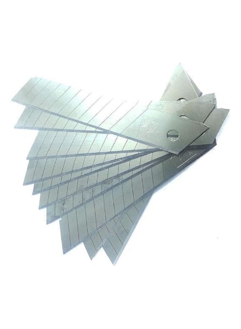 Pack of 10 stainless steel cutting blades - sharp metal scalpel  - Image 2