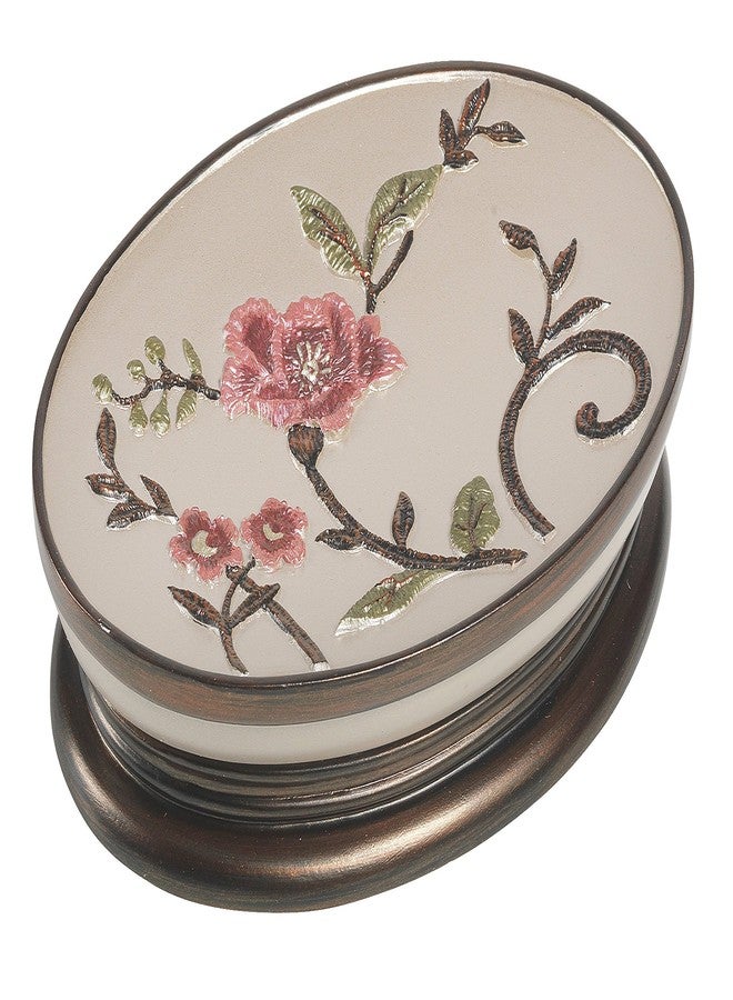 Popular Bath Soap Dish, Larrisa Collection, Rose Design - Image 1