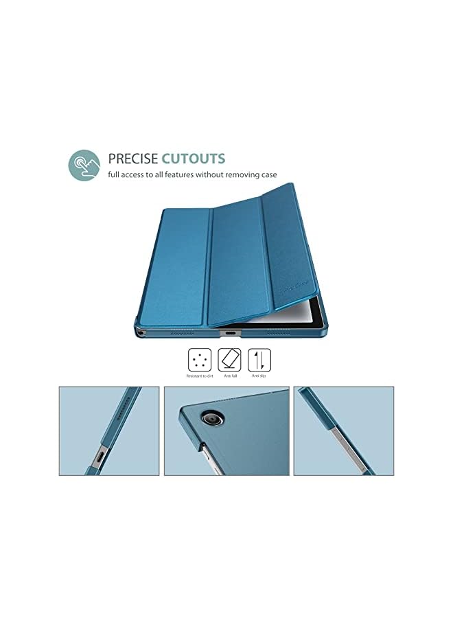 Procases For Galaxy Tab A8 10.5 Case, Slim Stand Hard Back Shell Protective Smart Cover Case For Galaxy Tab A8 10.5 Inch 2022 Sm-X200 X205 X207 -Teal - Image 3