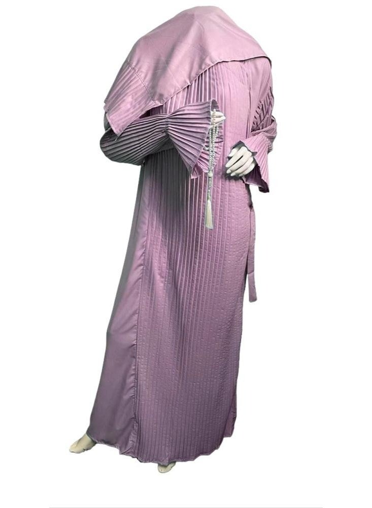 Noor Women's prayer shawl (pleated), wide and comfortable, excellent cool material (reversed)