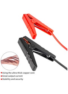 TLAXCA Jump Starter Cable with Battery Clamps - 12V Replacement Alligator Clips to EC5 Connector Car Jumper Cable for Emergency Portable Car Jump Start Battery Booster Cable 10AWG Wire  - Image 3