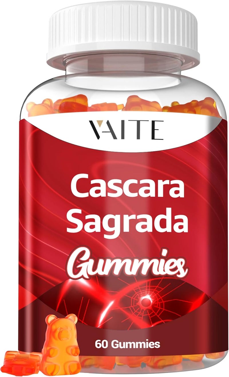 VAITE جومي كاسكارا ساغرادا مزيج الألياف مع قشر السيليوم والزنجبيل وبذور الشمر دعم لطيف للأمعاء راحة الأمعاء دعم عشبي نباتي للجميع يشجع على الراحة الهضمية 60 قطعة مضغ - Image 1