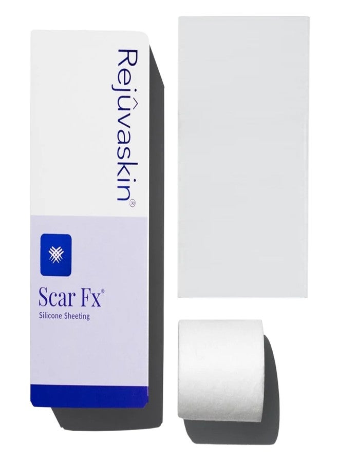 Rejuvaskin Scar Fx Silicone Sheeting, 3 Inch x 5 Inches Silicone Tape for Medium Surgical Scars, 1 Sheet, Soften, Flatten & Reduce the Appearance of Scars - Image 1