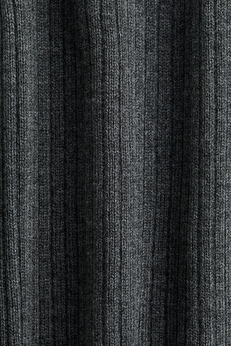 H&M Flared rib-knit trousers