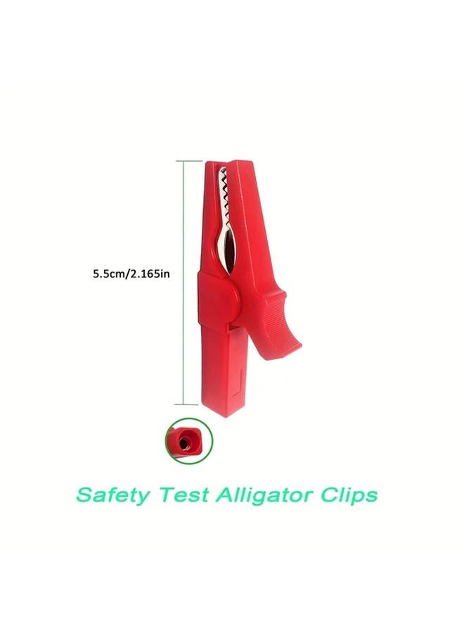 5 أزواج من ملاقط التمساح المعزولة بالكامل 30 أمبير مع اختبار السلامة ومقابس الموز 4 مم - Image 3