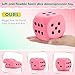 Zomiboo 2 Pcs 393 Large Foam Dice for Classroom Jumbo 6 Sided Giant Dice Casino Party Decoration Squeeze Anxiety Stress Relieve Toy Gifts for Valentines Day Adults Kids Board Game Pink Green - Image 4