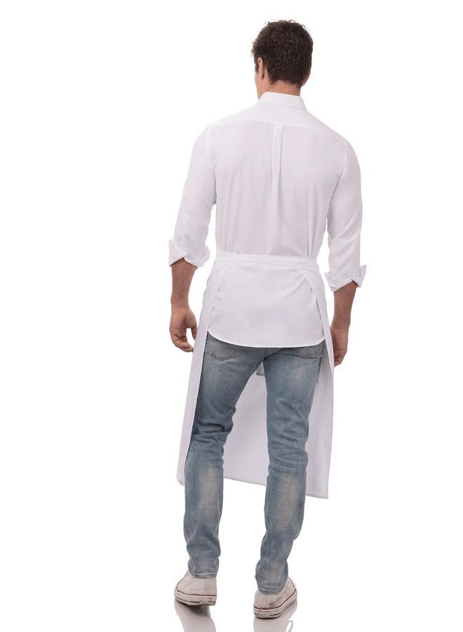 Chef Works Unisex Bistro Chef Apron, White, One Size - Image 3