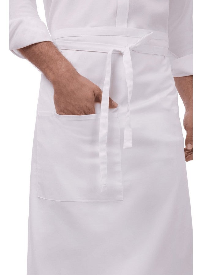 Chef Works Unisex Bistro Chef Apron, White, One Size - Image 5