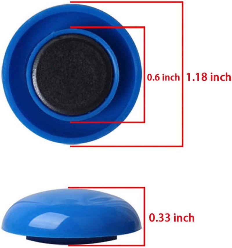 EZI TIENO 60pcs Assorted Whiteboard Magnets Round Button Fridge Magnet Refrigerator Office Kitchen Decorative 6 Colors - Image 4