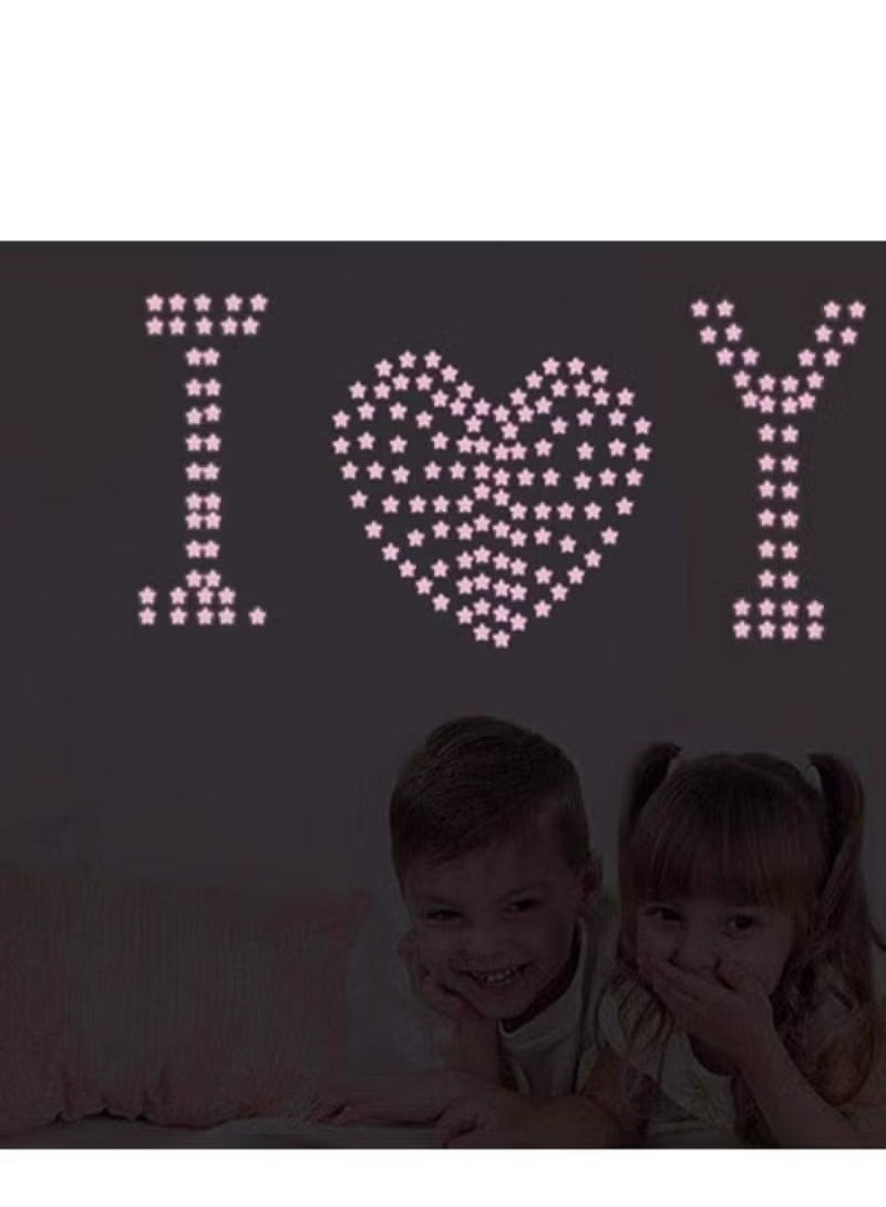 200Pcs 3D Stars Glow in the Dark wall stickers Luminous Star Stickers Bedroom Sofa Decorative PVC Stickers for Kids Room  - Image 5