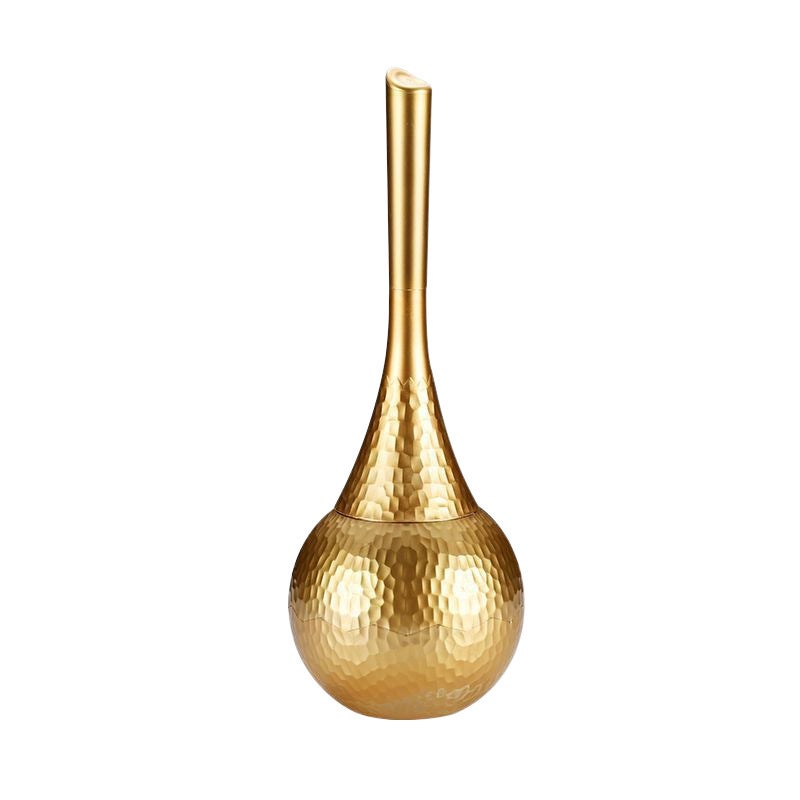 Floor-standing Toilet Brush: 30cm Stainless Steel Handle - Scratch-resistant Smooth Bristles Gold Bathroom Cleaning Brush for Home Bathroom Restroom Use
