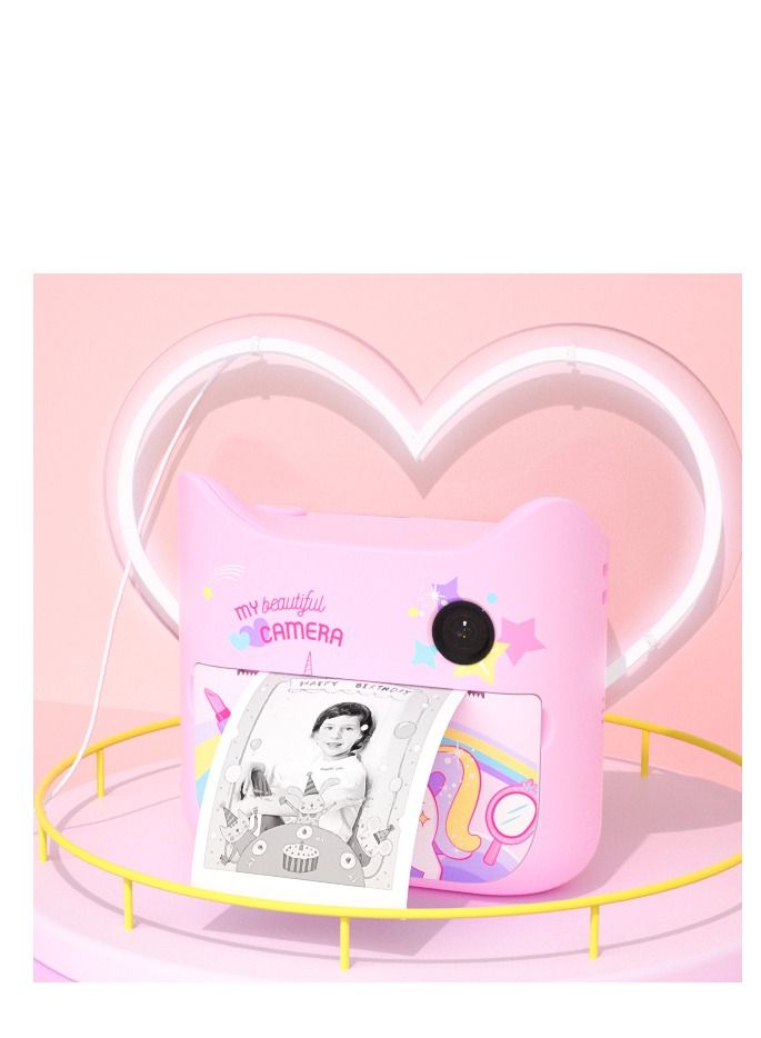 GULFLINK Kids Toy Print Camera for Child Boys Girls Pink - Image 3
